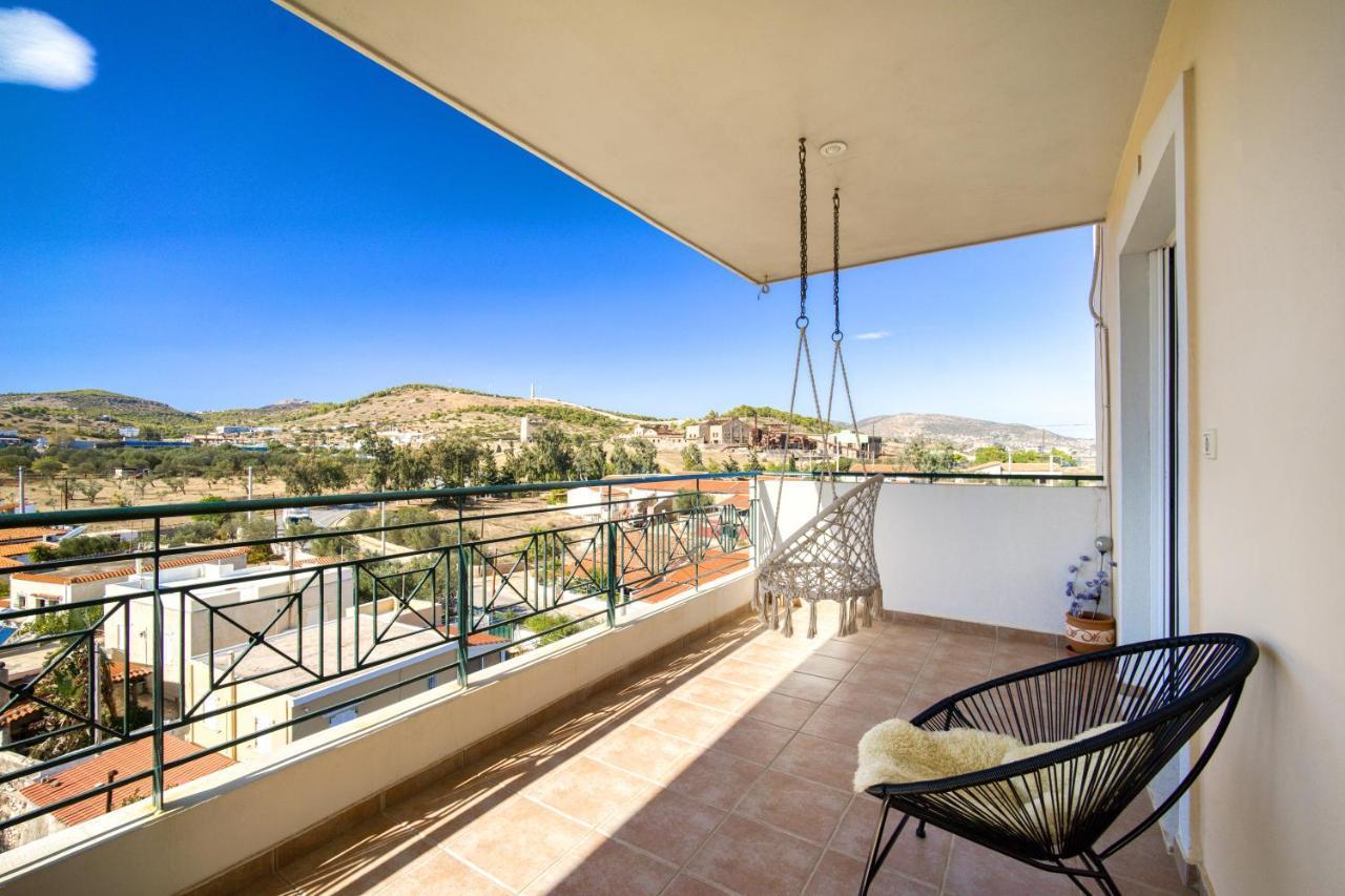 Sea & Mountain Apartment Close To Port And City Lávrion Extérieur photo