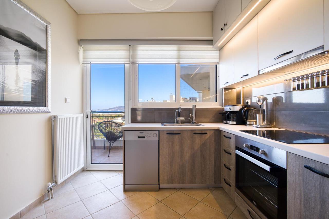 Sea & Mountain Apartment Close To Port And City Lávrion Extérieur photo