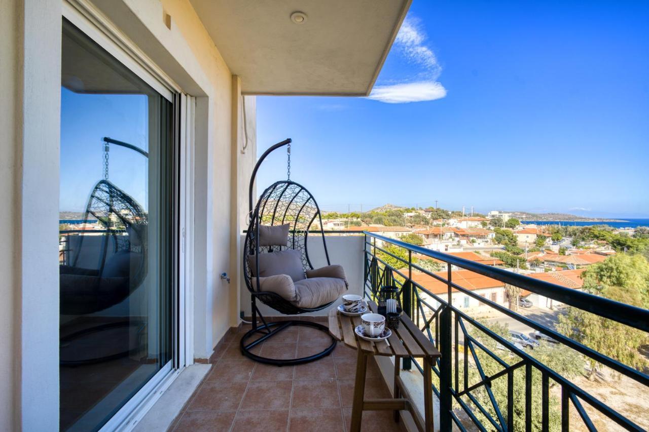 Sea & Mountain Apartment Close To Port And City Lávrion Extérieur photo