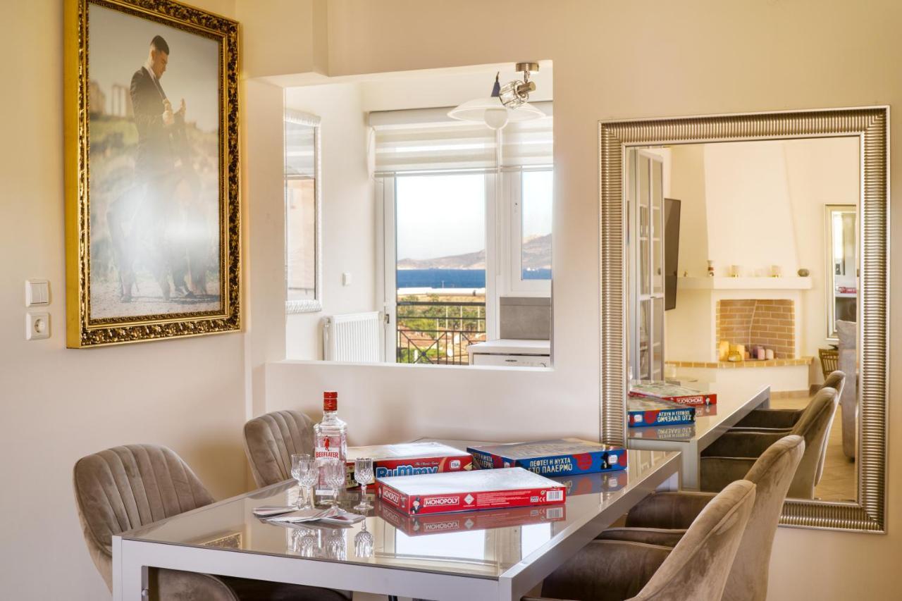 Sea & Mountain Apartment Close To Port And City Lávrion Extérieur photo
